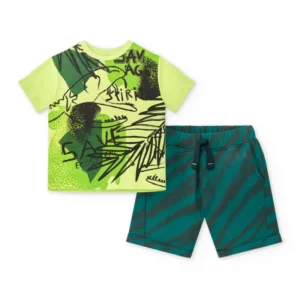 CAMISETA PUNTO Y BERMUDA FELPA SAVAGE SPIRIT 16A