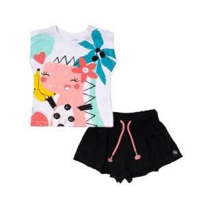 CAMISETA Y SHORT PUNTO JUICY 8A